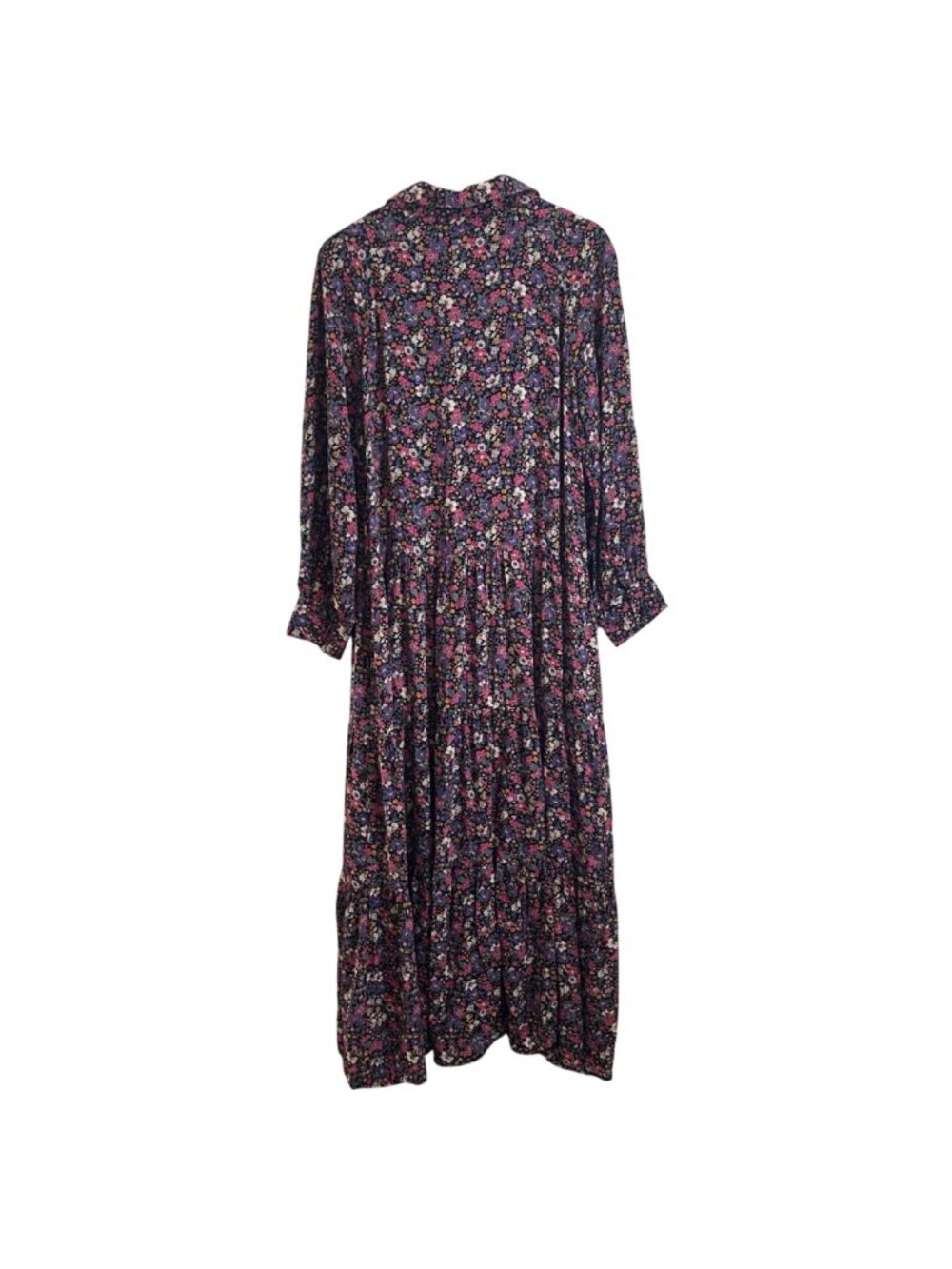 Natural Life Womens Floral Maxi Dress Size L Boho Cottagecore Prairie Whimsical - Picture 2 of 11